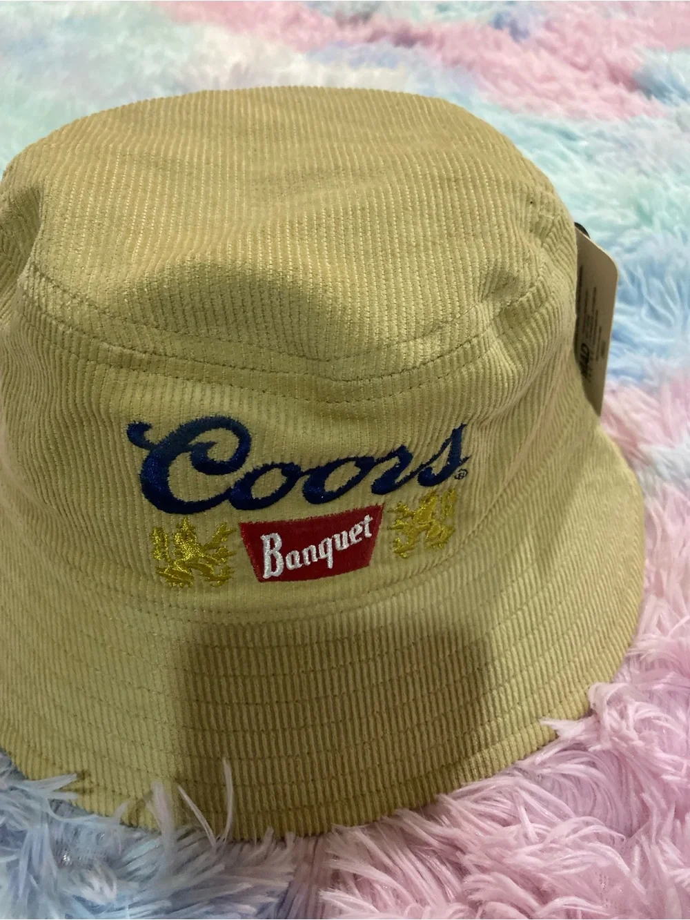 MAD Engine Coors Banquet Tan Corduroy Bucket Hat